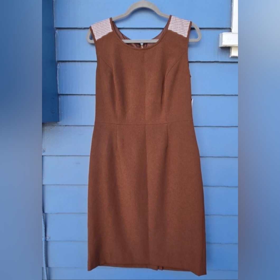 Nwt Jm Studio By John Meyer Smart Looking Dress Size 6 Color Mocha